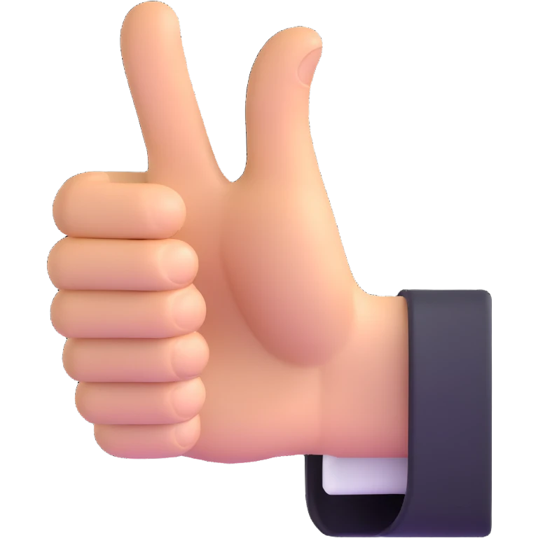 thumbs up hand emoji
