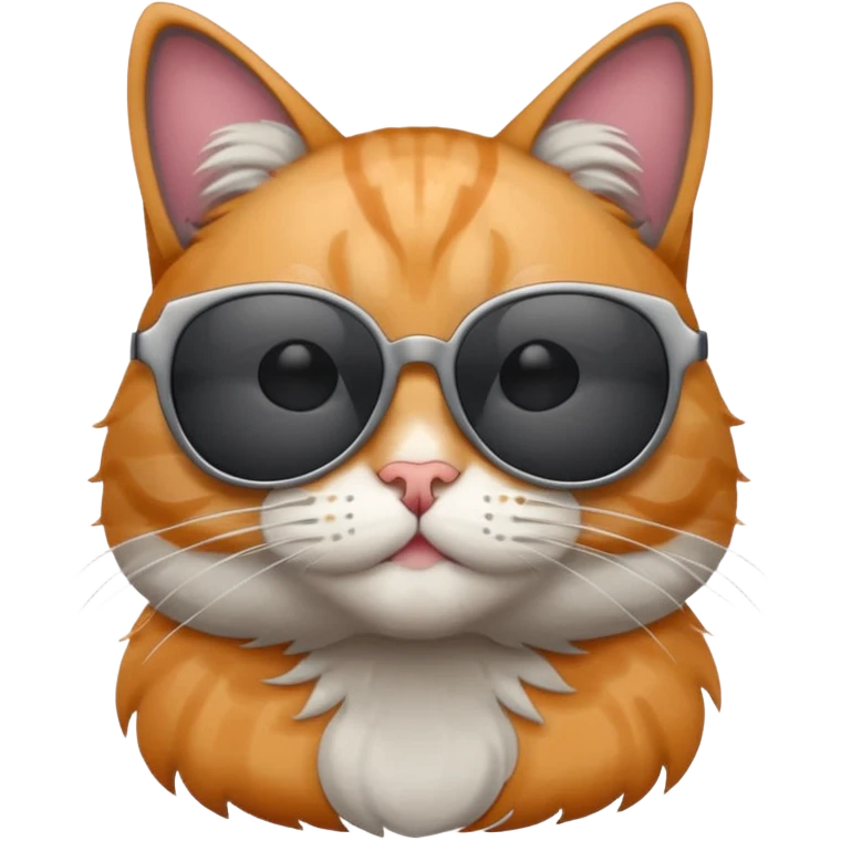 Cat wearing sunglasses emoji