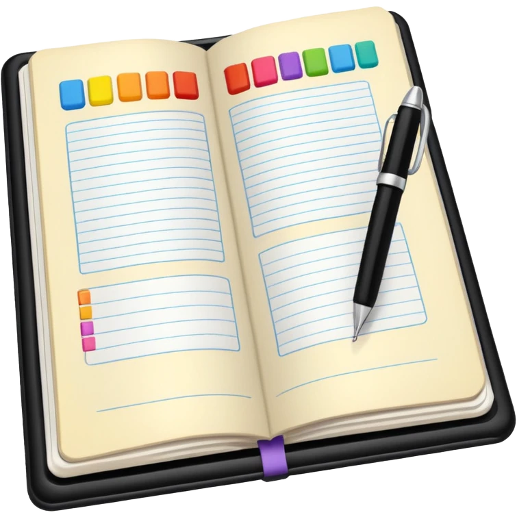 crea immagini diun diario alimentare emoji