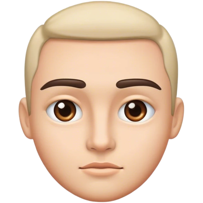 Face with straight eyebrows emoji