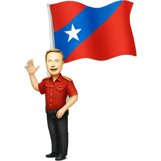 elonmusk with vietnam flag emoji