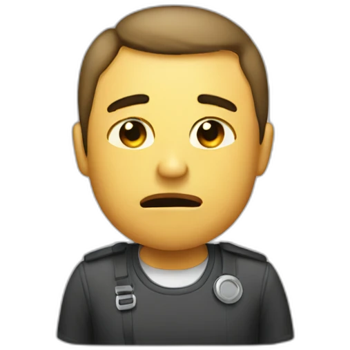 I hate work emoji