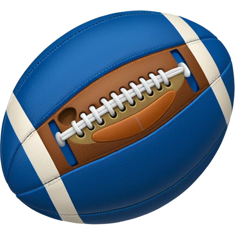 blue football ball emoji