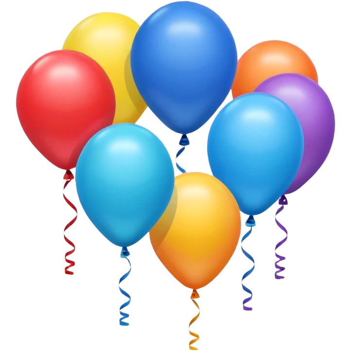 6 balloon emoji