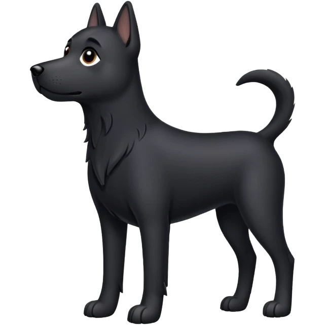 Perro negro emoji
