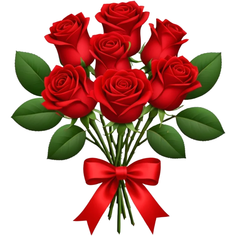 bouquet of 5 rose emoji