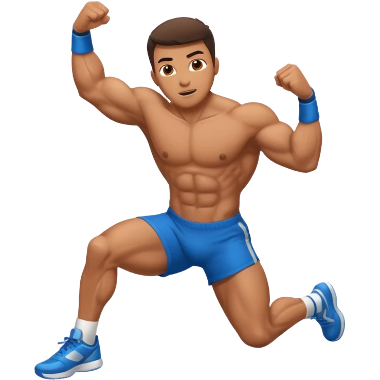 Guy doing a backflip emoji