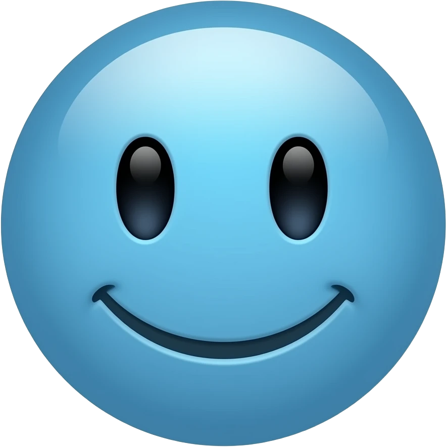 Blue face emoji emoji