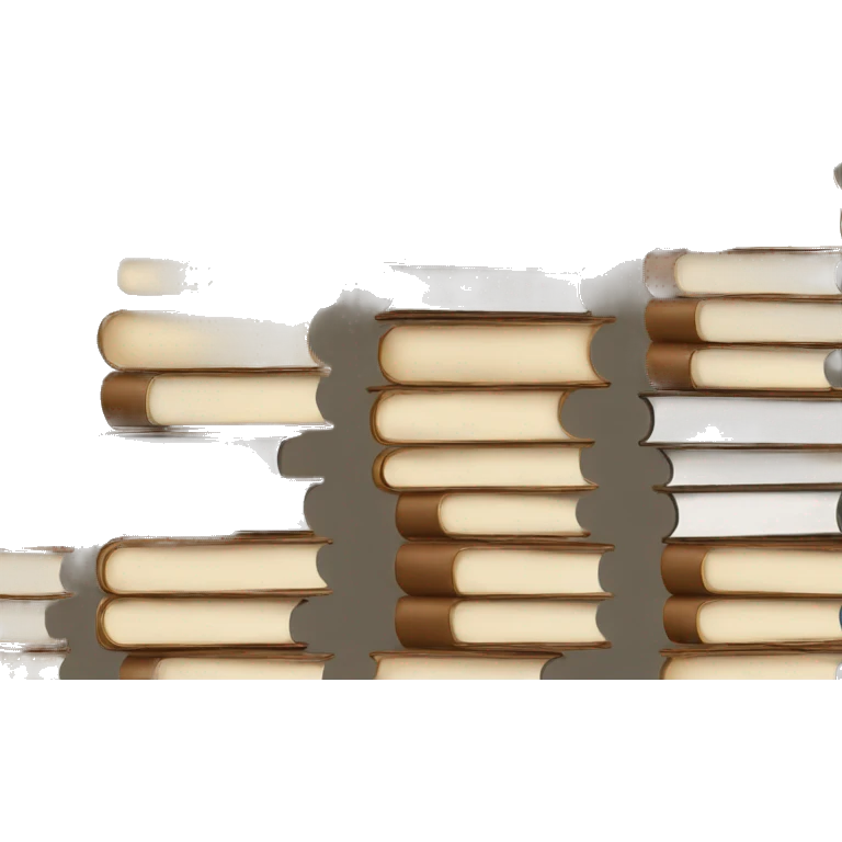 neutral stack of books emoji