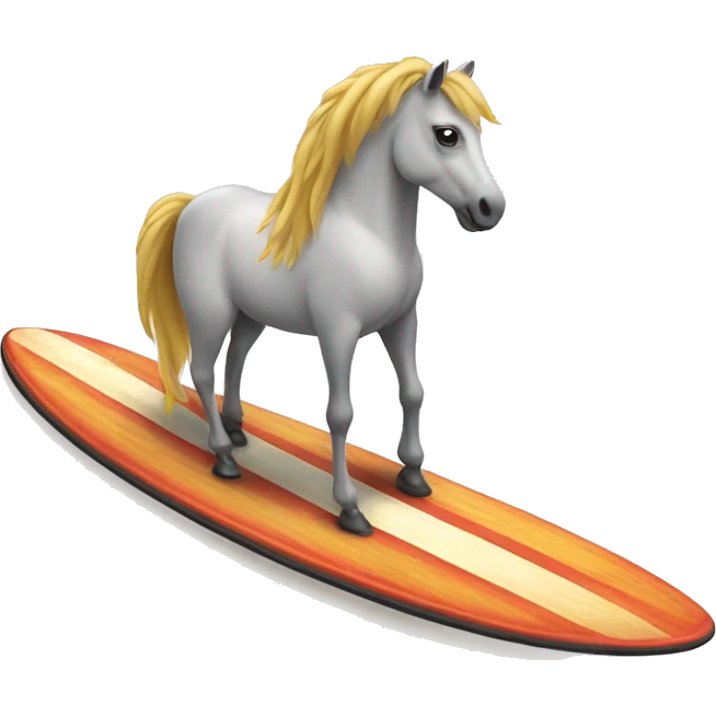 Horse on surfboard  emoji