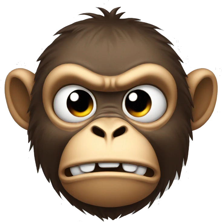 monkey angry emoji