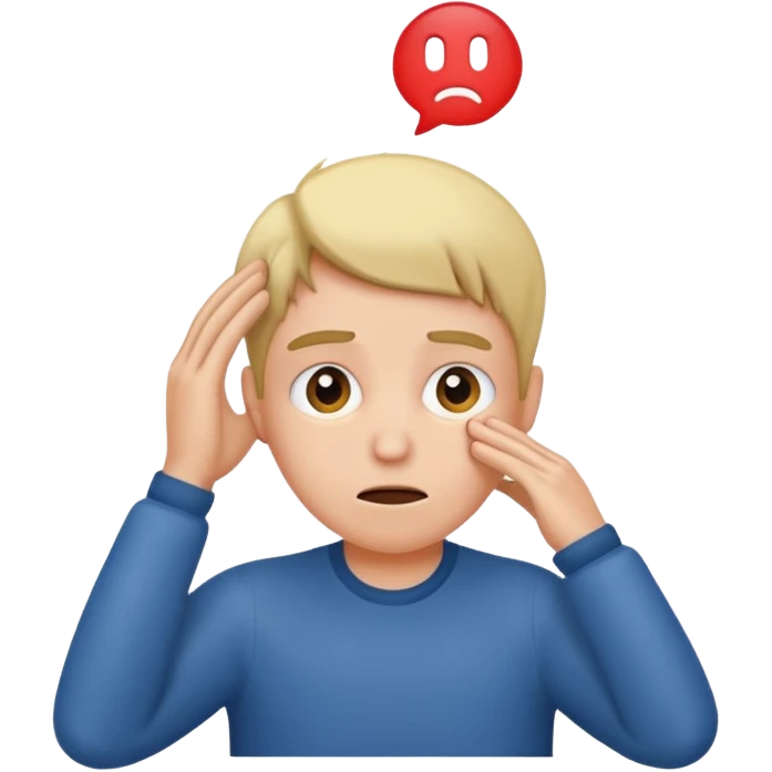 confused face scratching head emoji