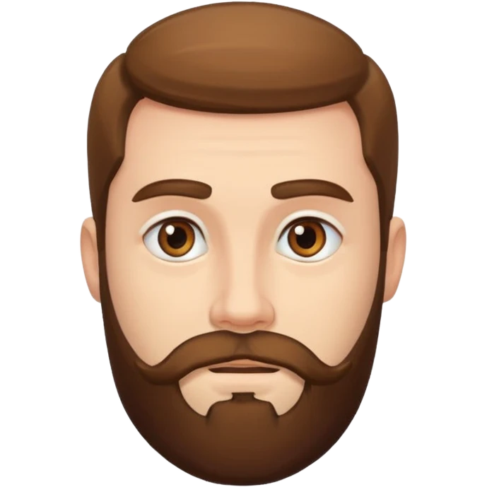 Beard with eyes emoji