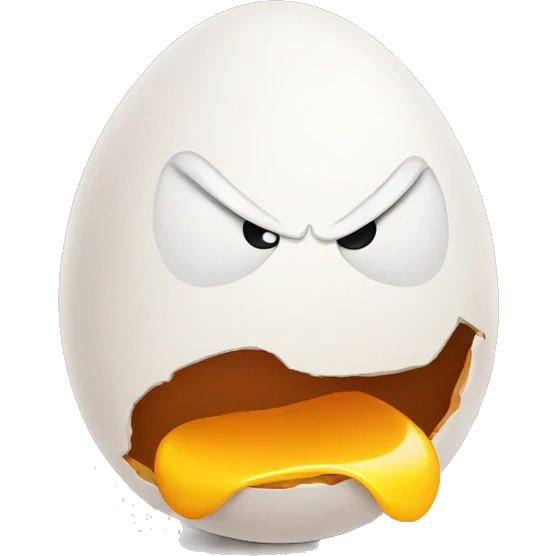 Angry egg  emoji