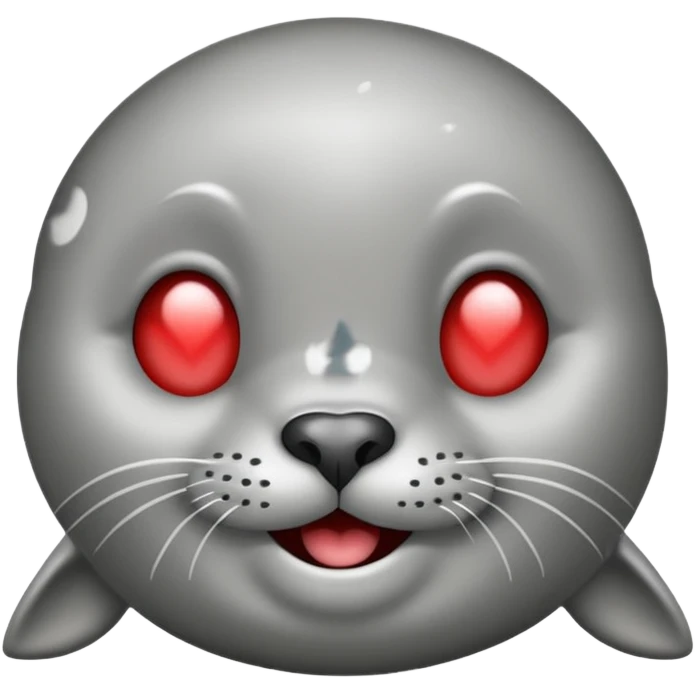 a seal with hearts in his eyes emoji