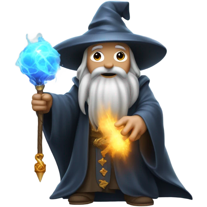 wizard holding a bomb emoji