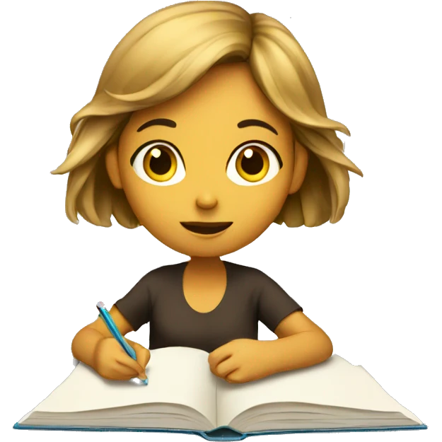 Girl studying  emoji