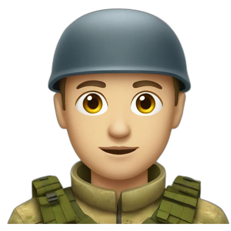 Ukrainian soldier emoji