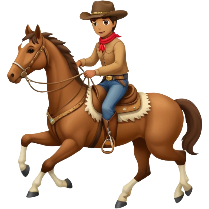 cowboy riding a horse emoji