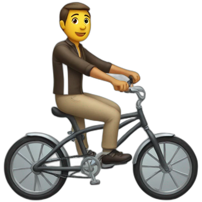 Riding riding bicycle emoji