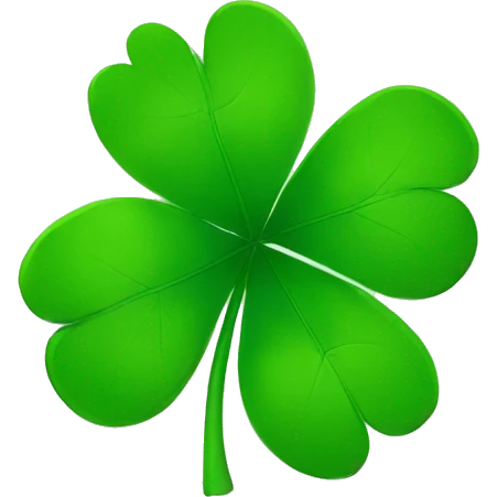 four-leaf clover emoji