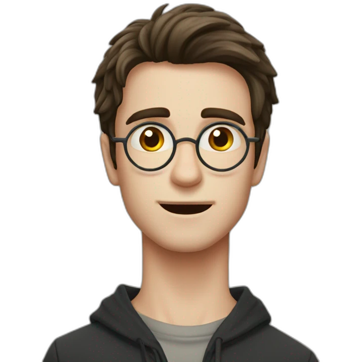 Harry Potter haciendo el conjuro emoji