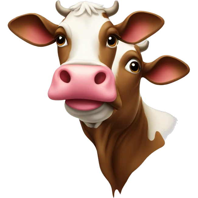 kissing cow emoji