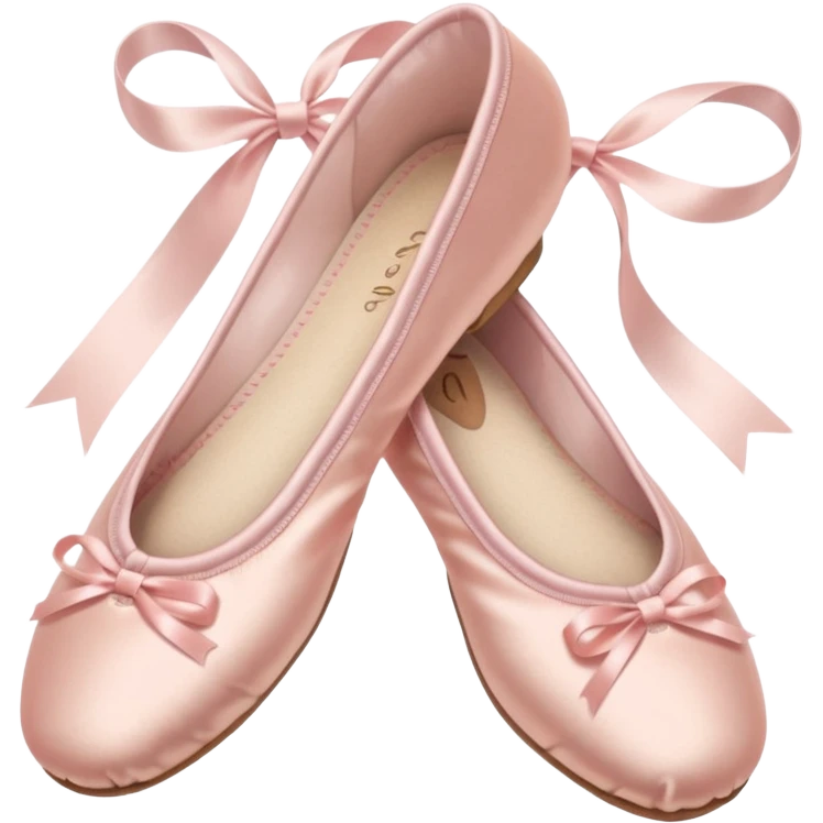 Pale pink ballet shoes emoji