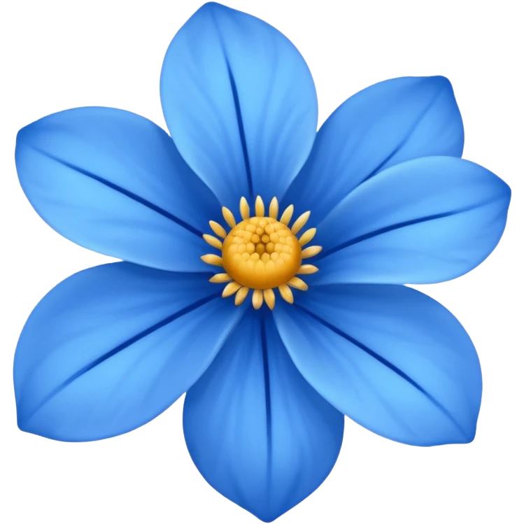 Blue flower emoji