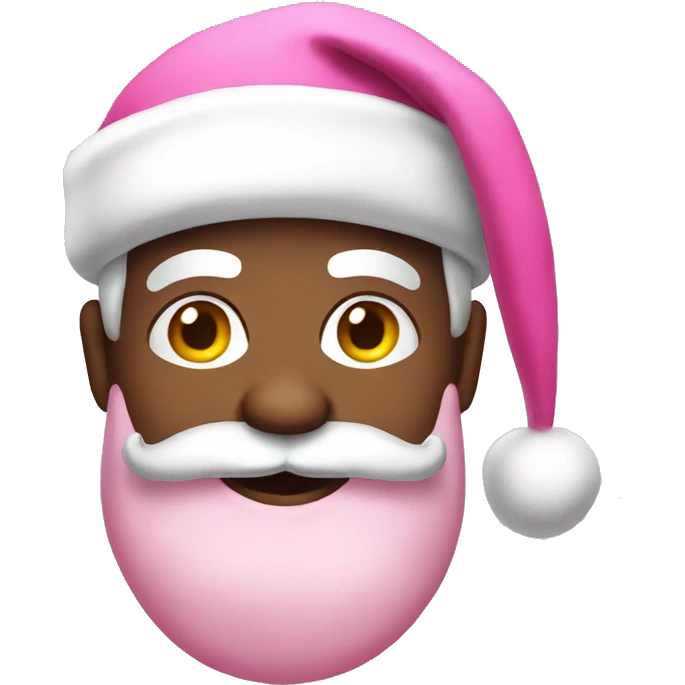 Pink Santa Claus emoji