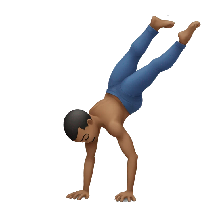 One arm handstand guy emoji
