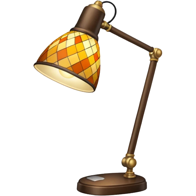 patterned desk lamp emoji