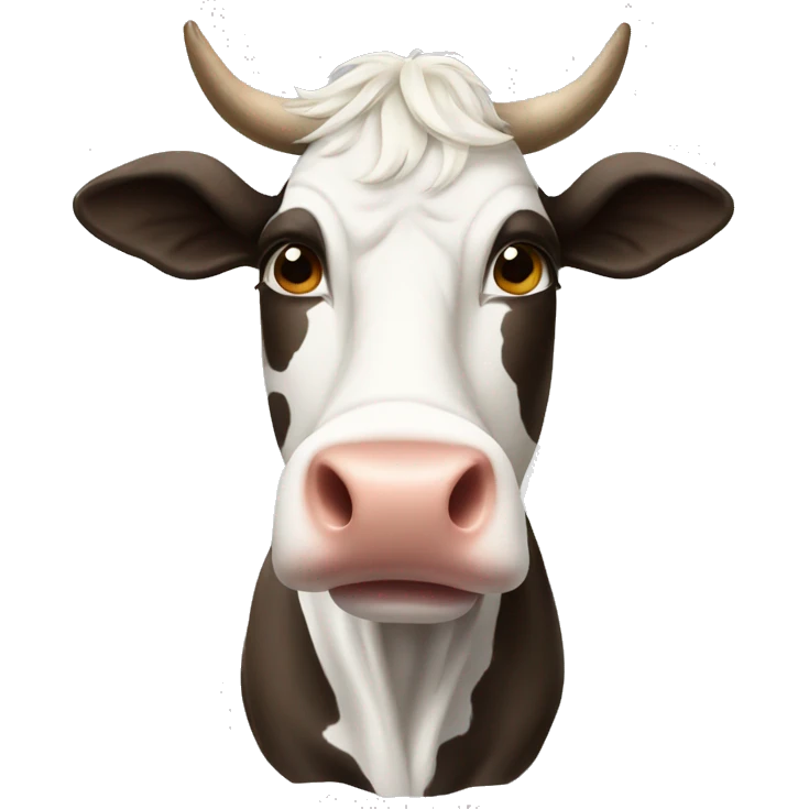 Cow christmas emoji