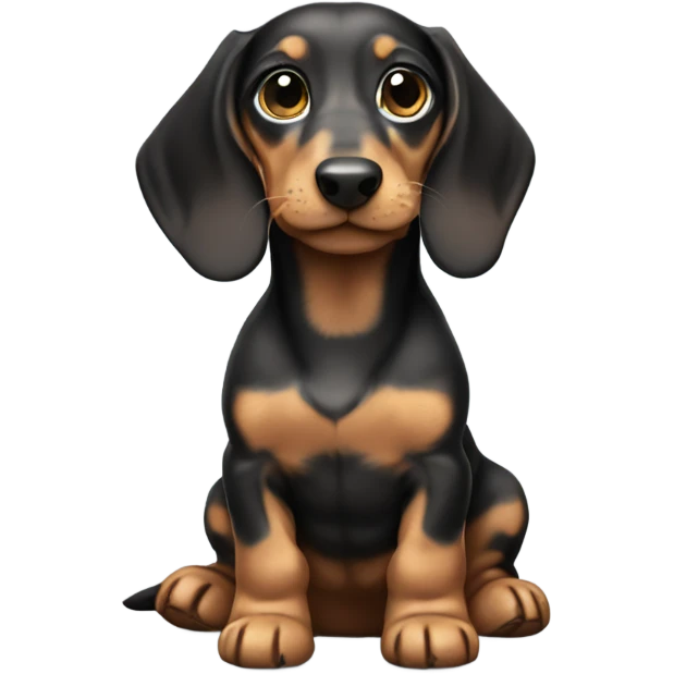 marble dachshund puppy emoji