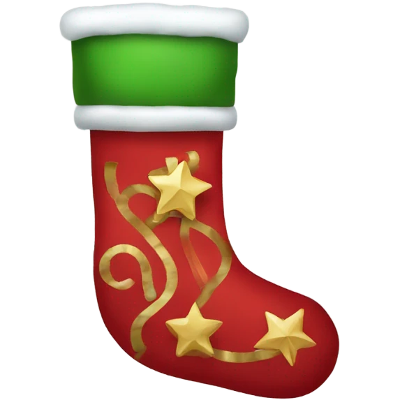 Christmas stocking emoji