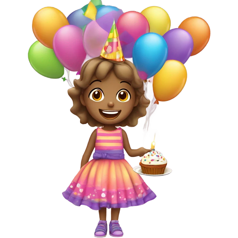 Girl birthday  emoji