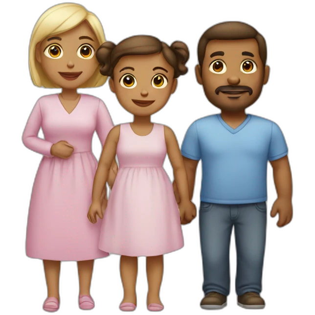 1 man 1 woman 1 girl 1baby emoji