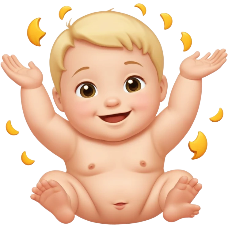 Dropping a baby emoji
