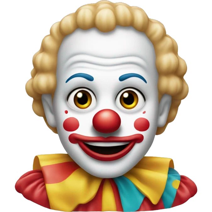 Clown from McDonald’s with toys  emoji