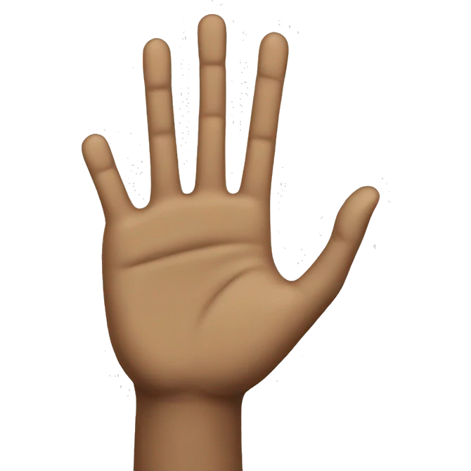 talk to the hand emoji