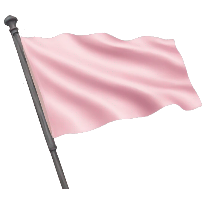 pastel pink flag emoji