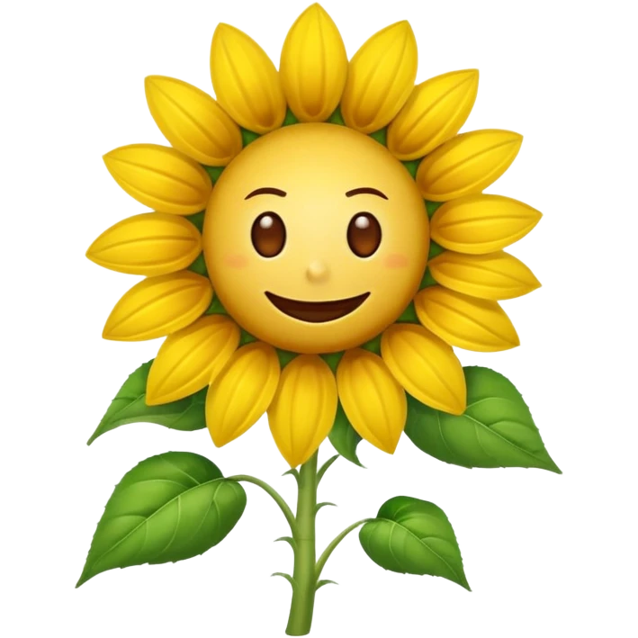 a picture of the sunflower from Plants vs. Zombies emoji
