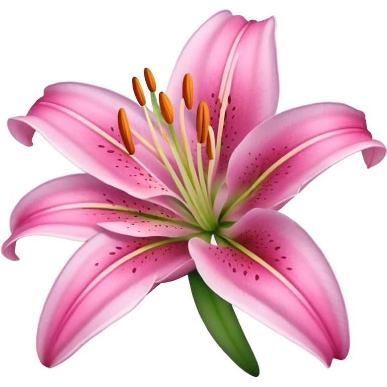 pink lily emoji