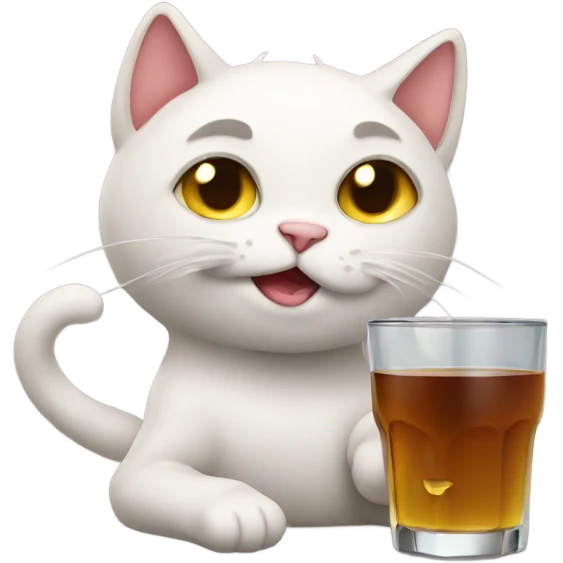 Drunk cat emoji