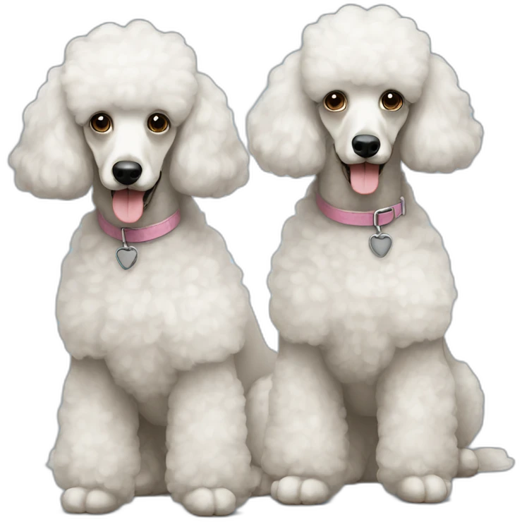 2 poodles emoji