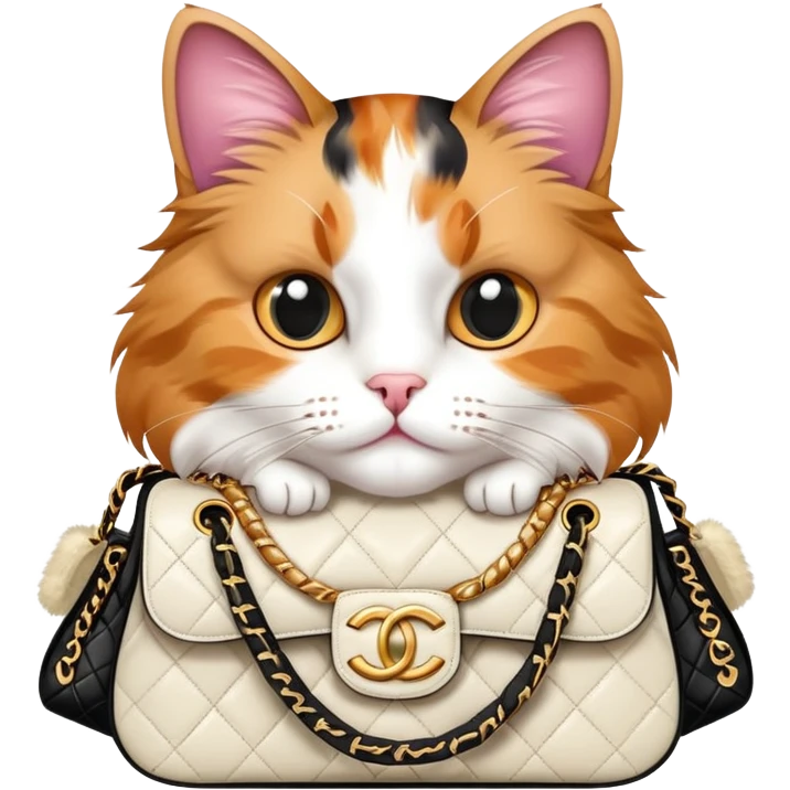 Cat with a Chanel bag  emoji