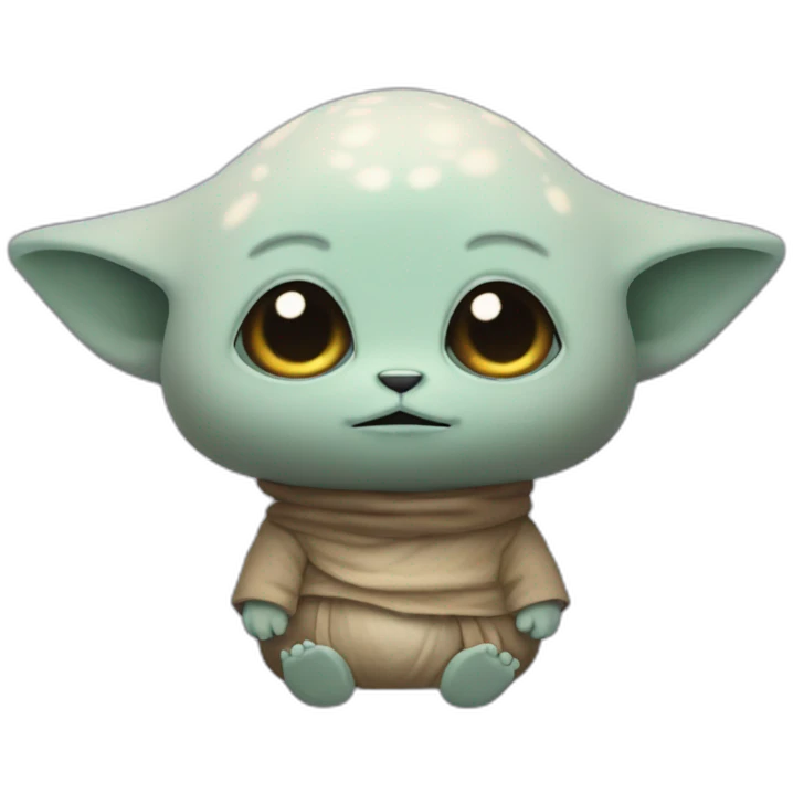 Grogu Cosmic méditation  emoji