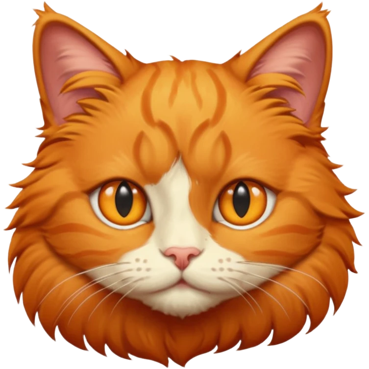orange cat with no right eye  emoji