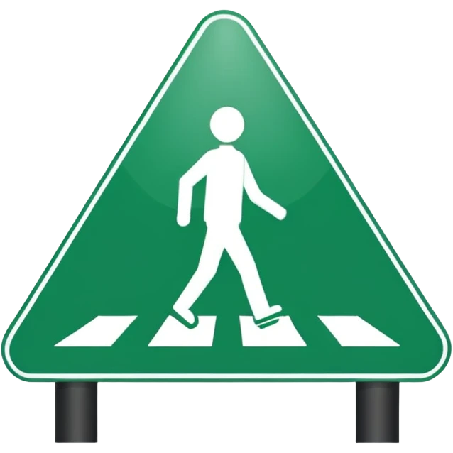 Crosswalk Light signal icon , Green walking man. emoji