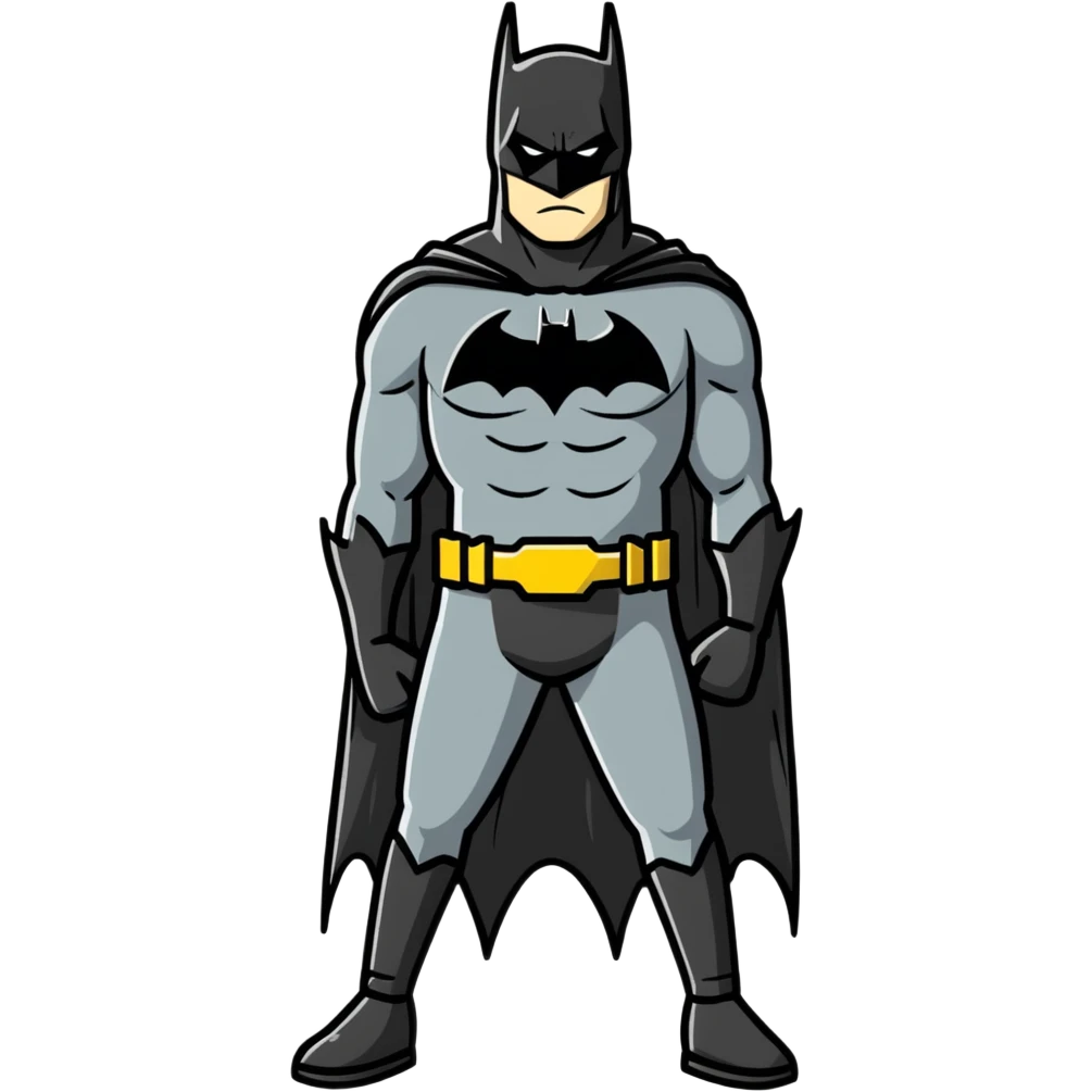 Full body Rick Owen Batman emoji